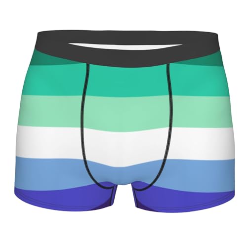 Mlm Pride Flag Gay Man Pride Boxer Briefs Comfort Stretch Underwear Trunks Wicking Breathable Knickers For Mens