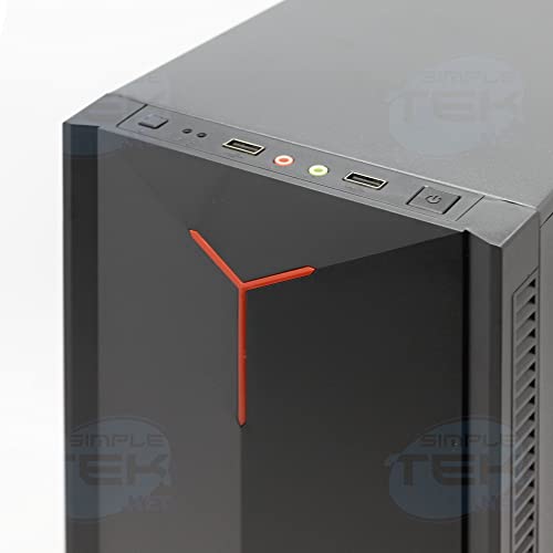 Boîtier de jeu noir avec alimentation 500 W intégrée format ATX mATX