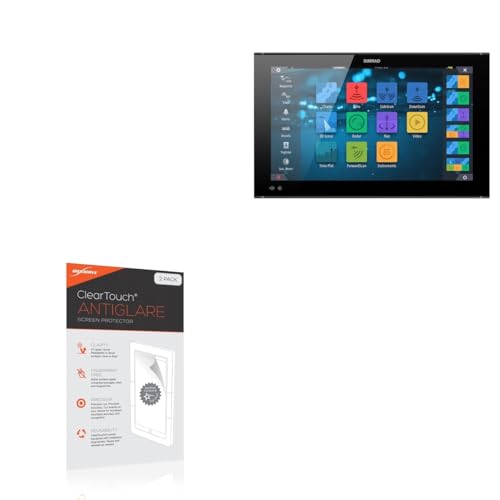 BoxWave Screen Protector Compatible with Simrad NSO evo3S (24 in) - ClearTouch Anti-Glare (2-Pack), Anti-Fingerprint Matte Film Skin