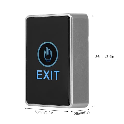 Botão de saída à prova d'água, sensor de toque de PC, interruptor de pressão de porta de 12 V para