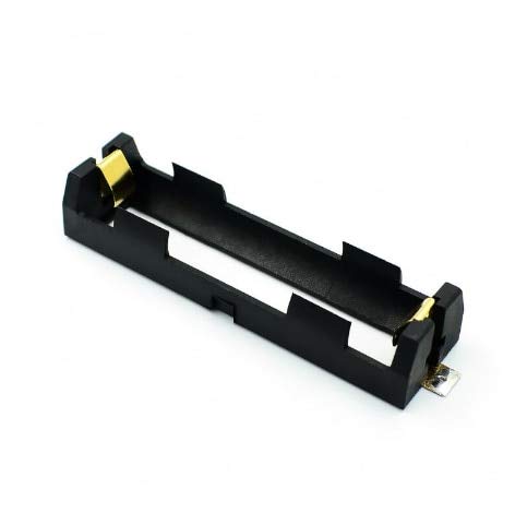 1 caja de almacenamiento para pilas serie 18650 con pines de bronce.