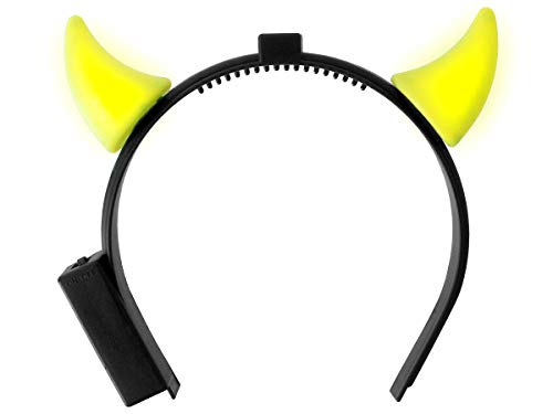 Cinta para el pelo con cuernos de diablo LED Cover