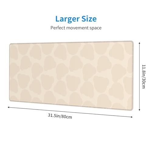 Mouse Pad Protector de Escritorio de Goma Rosa 80x30cm miniatura 2