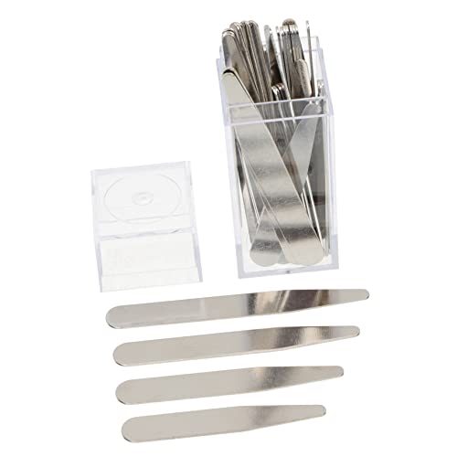 Ipetboom 40pcs Collar Stays for Men's Dress Shirts Shirt Collar Inserts Protectors Banded Shapers