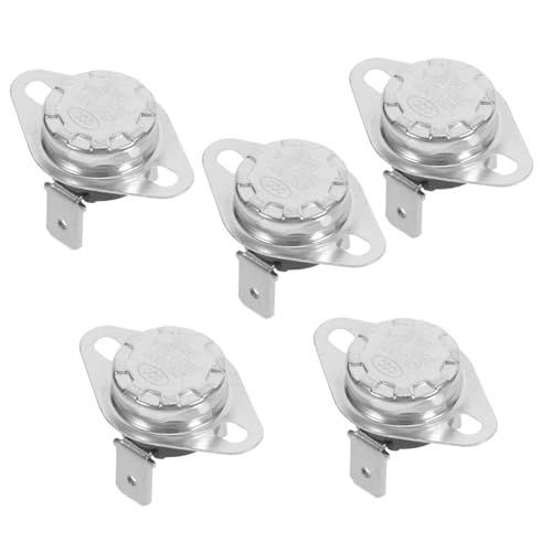 Angoily 5 Piezas Termostato Automático de Temperatura para Dispensador de Agua y Calentadores Control y Reseteo Automático para Cocinas y Electrodomésticos