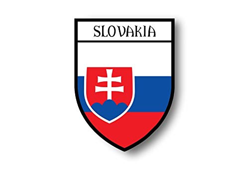 Akachafactory Sticker Adesivi Adesivo Stemma Citta Bandiera Auto Moto Slovacchia