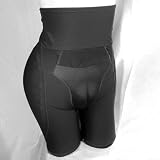 Biancheria intima da uomo modellante per crossdresser e transgender, mutandine corsetto Sissy che nascondono la punta di cammello, controllo della vita, lingerie cosplay in taglie S-4XL (2XL nero)