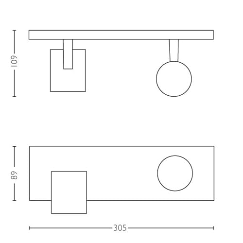 Spot connecté 2 têtes PHILIPS HUE Runner 2 x et télécommande - vue 8