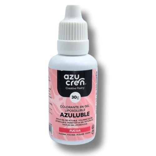 Azucren, Colorant Alimentaire, Liposoluble pour la Pâtisserie, Idéal pour le Chocolat, Crème, Buttercream, 30 G (Fucisa, 30)