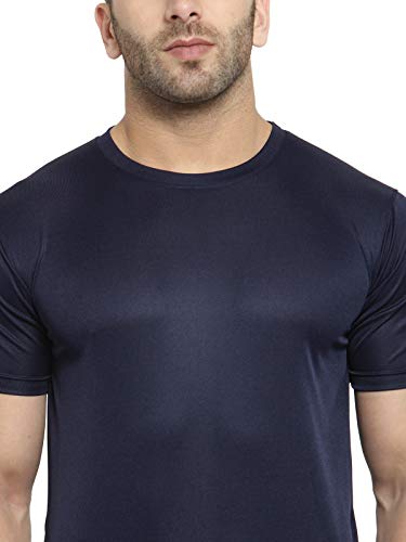 Image of AWG ALL WEATHER GEAR Men's Round Neck Half Sleeves, Lightweight Quick Dry Regular Dry Fit Sports T-shirt
