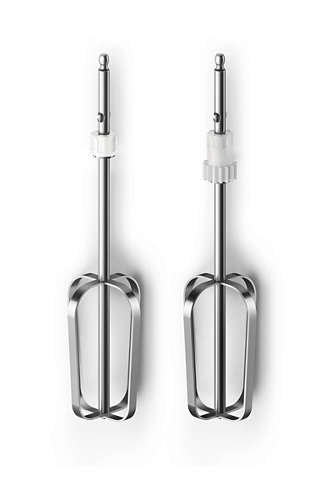 Two stainless steel beaters for Philips mixer