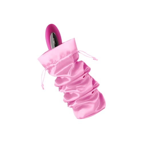 Sex-Spielzeugtasche 32 cm EIS | Sextoy Zubehör für Männer und Frauen | Diskrete Aufbewahrung von Vibrator Dildo Masturbator Penisring etc. | Aus Satin | Verschließbare Erotik-Accessoire