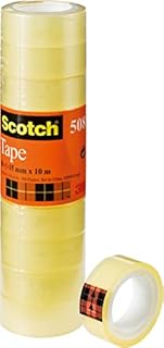 Scotch 5081510 taśma klejąca przezroczysta PP, 15 mm x 10 m, 10 rolek