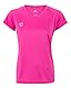 STARK SOUL Damen Sport Shirt Fitness T-Shirt vital, Kurzarm Funktionsshirt, Atmungsaktiv Schnelltrocknendes Trainingsshirt - Pink - XL