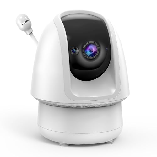 Cyanpink Add-on Baby Camera, 2000ft Long Range, 1080p Camera, Super Clear Night Vision, 8X Zoom, 2-Way Audio, Cry | Motion Detection, PTZ, No WiFi, Wall Penetration