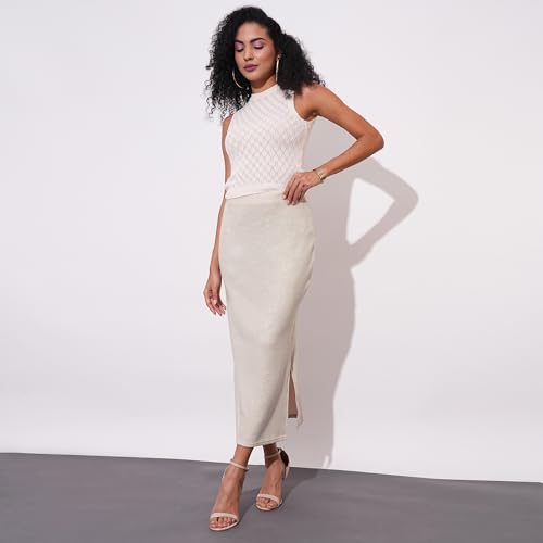 Image of Globus Women Skirt (GS571954 Ivory Sheen 28)