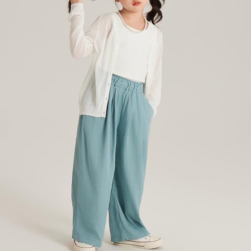 Girls Wide Leg Sweatpants Flowing Loose Baggy Pants Cute Track Pants for Teen Straight Leg Activewear Joggers4