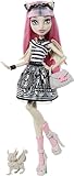 Monster High Boo-riginal Creeproduction Doll, Rochelle Goyle Collectible Reproduction with Doll Stand, Diary, and Pet Gargoyle Griffin Roux