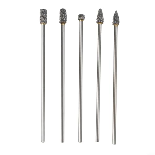 Set de 5 fresas rotativas de carburo sólido 100 mm doble corte miniatura 1