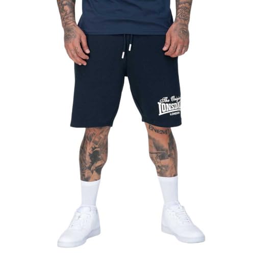 Short pour homme Lonsdale HULTON bleu marine foncé 3XL