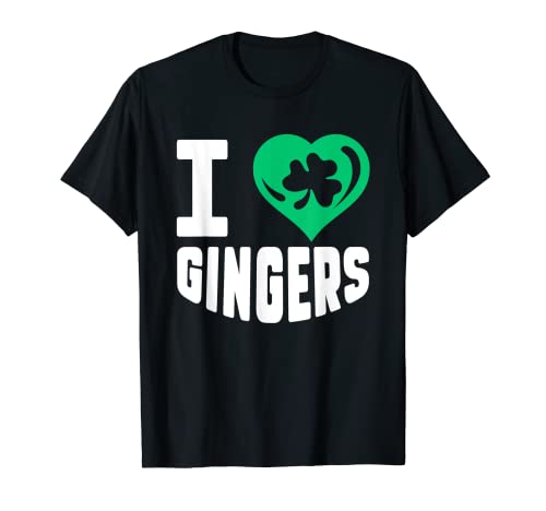 I Love Gingers | Irlanda Rossa | Donne dai capelli arancioni rossi Maglietta