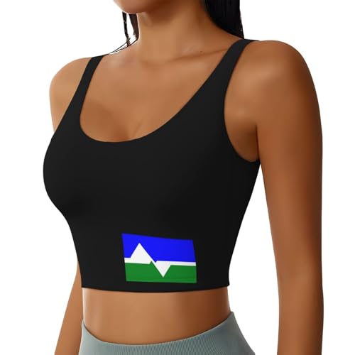 Flag of Loveland, Colorado Sports Bras Yoga Gym Stretch