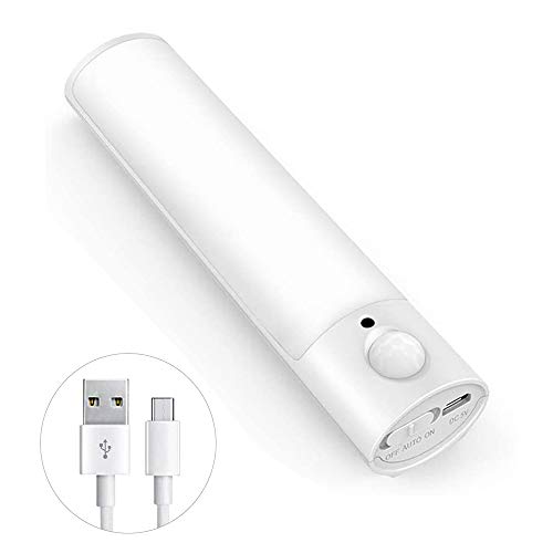 Preisvergleich Produktbild SECRUI LED Sensor Licht, USB Wiederaufladbare Bewegungsmelder Schrankleuchten, Wireless LED Nachtlicht mit Magnetstreifen & 3 Modi (Auto / ON / OFF), Weiches Licht für Innen außen Schrank Küche Treppen
