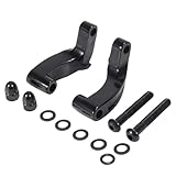 ミラー エクステンション キット ミラーアダプター ミラーライザー 2個入り ハーレーに適用 モデルに適用 ダイナ ソフテイルに適用 対応 ブラック ロードキングに適用