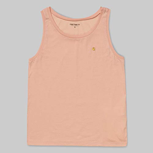 CARHARTT WIP W' Chase A-Shirt Canotta Smanicato Donna Peach Pesca (XS)