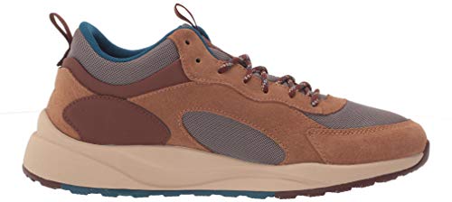 Columbia Men's Pivot Mid Waterproof Hiking Shoe, Wet Sand/Phoenix Blue, 10 Wide