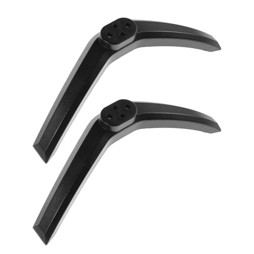 Amosfun Base de Soporte para Televisión de Sobremesa de 43 Pulgadas, Patas Antideslizantes Negras con Tornillos, Reemplazo Estable para TV de Pantalla Plana, Soporte Elevador Resistente