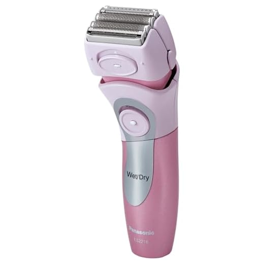 Panasonic Electric Razor for Women with Bikini Trimmer Attachment, Cordless Close Curves 4-Blade Electric Shaver with Wet or Dry Operation and Pop-Up Trimmer – ES2216PC (Pink)