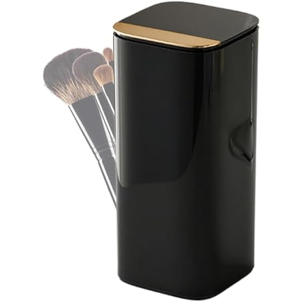 4 Grid Make Up Brush Holder, Makeup Brush Organizer, automatyczny uchwyt na szczotkę do makijażu, organizator narzędzi kosmetycznych 10,8 x 11,6 x 23,9 cm do makijażu do próżności, narzędzi