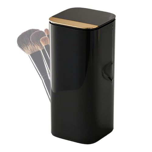 Support de pinceaux de maquillage, support pour pinceaux de maquillage | Organisateur de pinceaux de maquillage à levage automatique, organisateur de rangement à quatre grilles, ou