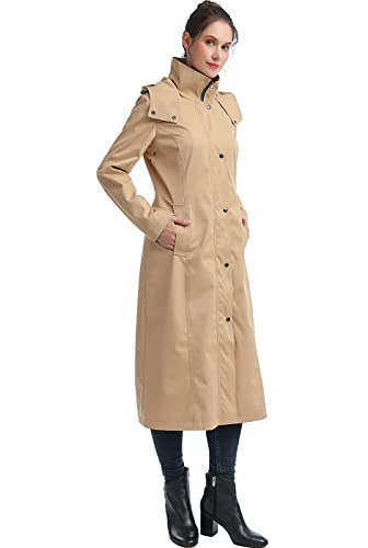 BGSD Women Kathy Waterproof Hooded Long Rain Coat - Regular & Plus Size2