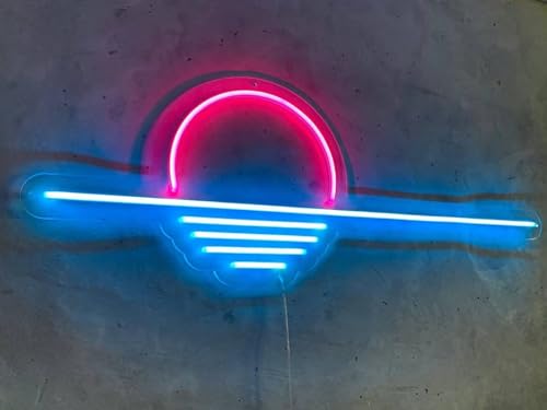 Image of LED Decorative Lights USB Mountains Sunrise Sunset Led Neon Signs Home Decoration Wall Art Holiday Gift Brightness Adjustable 16.5''x9.5''