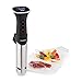 Klarstein Sous Vide Garer, Effizienter Sous Vide Stick, Sous-Vide-Garer, Sous Vide Garer Stick, 1200 W, 20-95°C, Timer, App-Steuerung, Touch-Display, 3D Circulation, 10-15 Liter, Edelstahl, Schwarz
