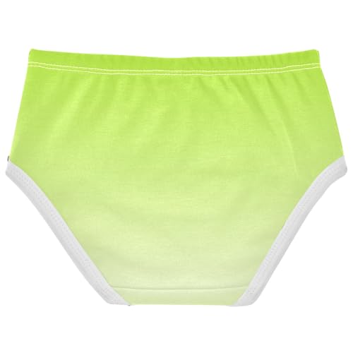Joisal Lemon Green Ivory Gradient Girls Underwear Toddlers 2t Cotton Panties Little Girl Fun Briefs Girls Undies2