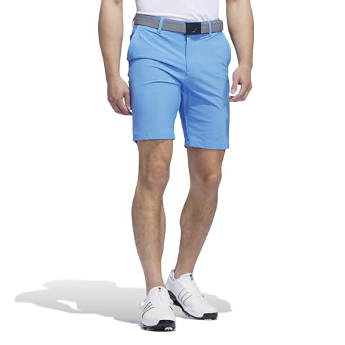 Short de golf texturé Adidas Ultimate365 bleu Seblbu pour homme en taille 34