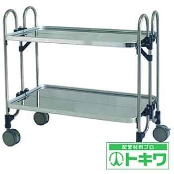 Amazon.co.jp: トクヤマ ステンレス SUS430 折りたたみ式ワゴン
