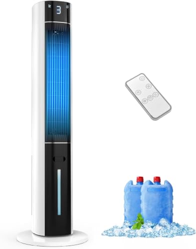 Evaporative Air Swamp Cooler, Cooling Fans that Blow Cold Air, 38in