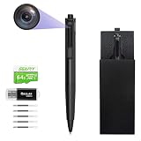 Sheawasy Hidden Camera Pen Spy Camera Pen 2K QHD Nanny Cam with 64GB Pen Camera Spy 2K Video and 4K