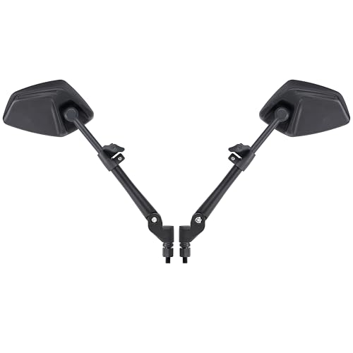 FENRIR E Geprüft Motorrad Spiegel Seitenspiegel Rückspiegel Unzerstörbar Faltfunktion Blendschutz Gebogene Linsen Anti-Vibrations Einstellbar kompatibel mit Off-road Enduro Adventure Tourer(801-0118)