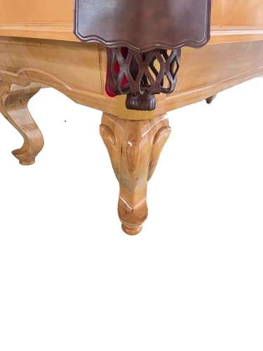 8 Ft. Billardtisch Tunierpoolbillard Poolbillard Modell Webster Nr.16 Farbe: Natur Tuchfarbe Rot Pool Billard mit 3cm starken Schieferplatten Maß:254x142cm – Bild 3