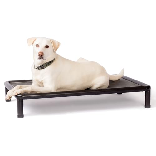 Snorehound Peppered Paws Elevated Pet Bed for Dogs | Ships Assembled | Aluminum Frame with Chew...