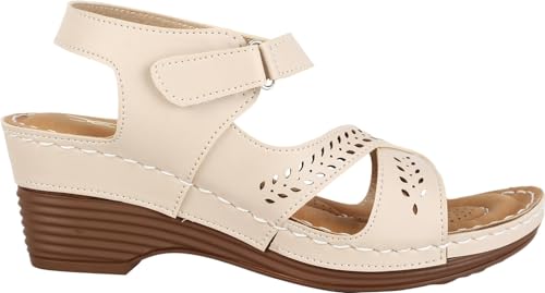 XE Looks Comfortable Doctor Sole Wedges Sandals For Women - Image 5