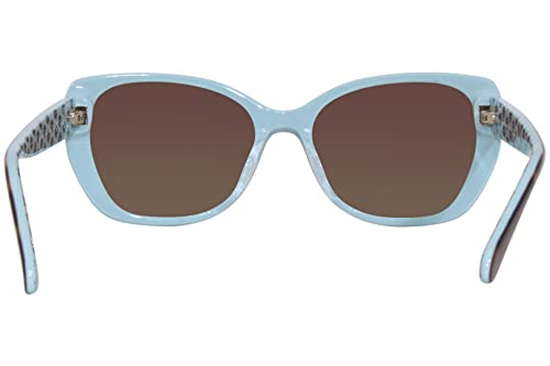Kate Spade New York Women's Augusta/G/S Polarized Square Sunglasses, Havana Green, 54mm, 17mm4