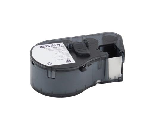 Brady, 170830, Brady AllWeather Vinyl Labels 075 in W x 25ft Black on White (1 Item/s)