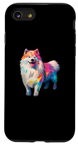 iPhone SE (2020) / 7 / 8 Colorful Geometric Samoyed Case