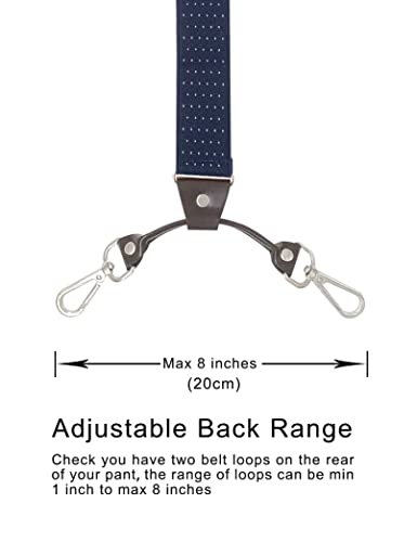Image of Men's Suspenders with Swivel Hooks and Adjustable Braces, Suitable for Heavy Duty, Big and Tall